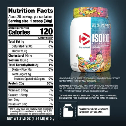 DYMATIZE | ISO 100 1.3 lbs - Birthday Cake Pebbles