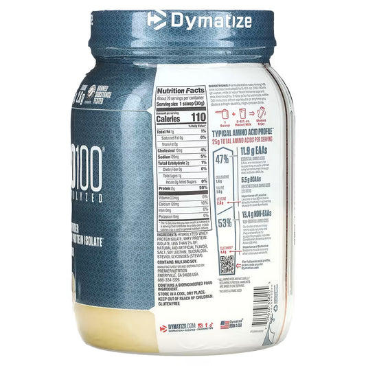 DYMATIZE | ISO 100 1.3 lbs - Vainilla Gourmet