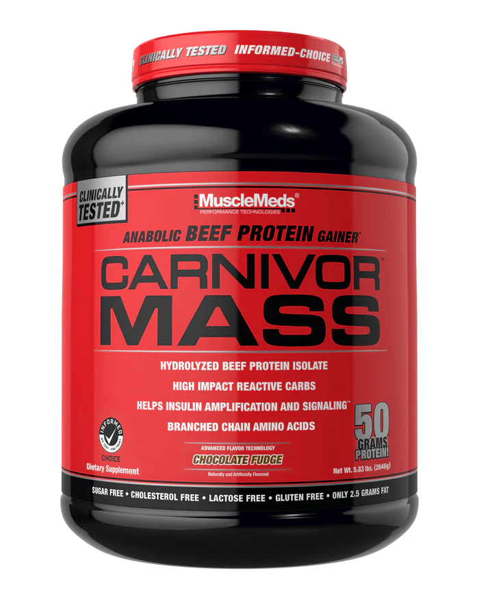 MUSCLEMEDS | Carnivor Mass Protein 6 lbs - Chocolate Fudge