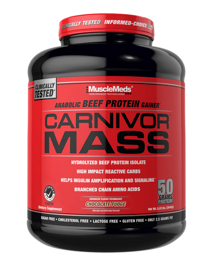 MUSCLEMEDS | Carnivor Mass Protein 6 lbs - Chocolate Fudge