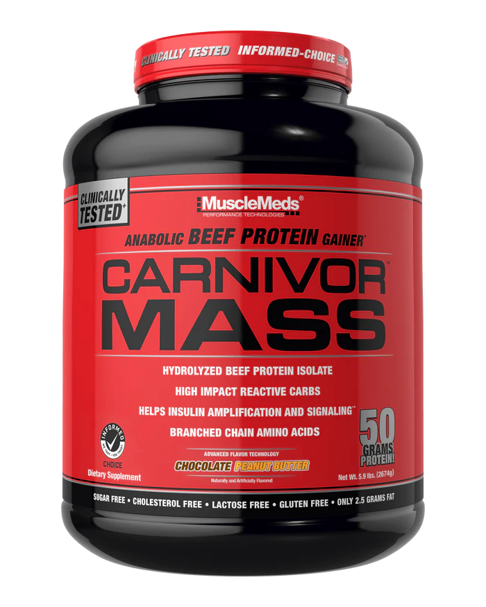 MUSCLEMEDS | Carnivor Mass Protein 6 lbs - Chocolate Peanut Butter
