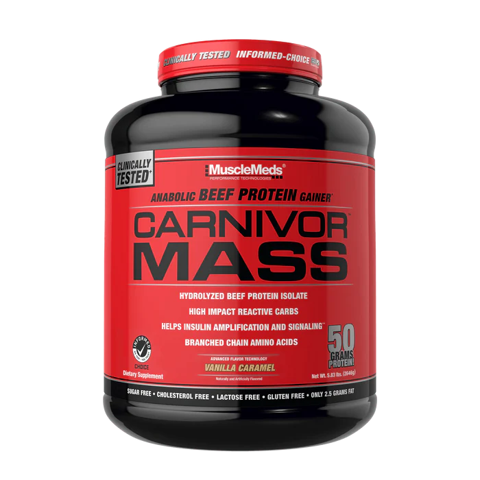 MUSCLEMEDS | Carnivor Mass Protein 6 lbs - Vainilla Caramel