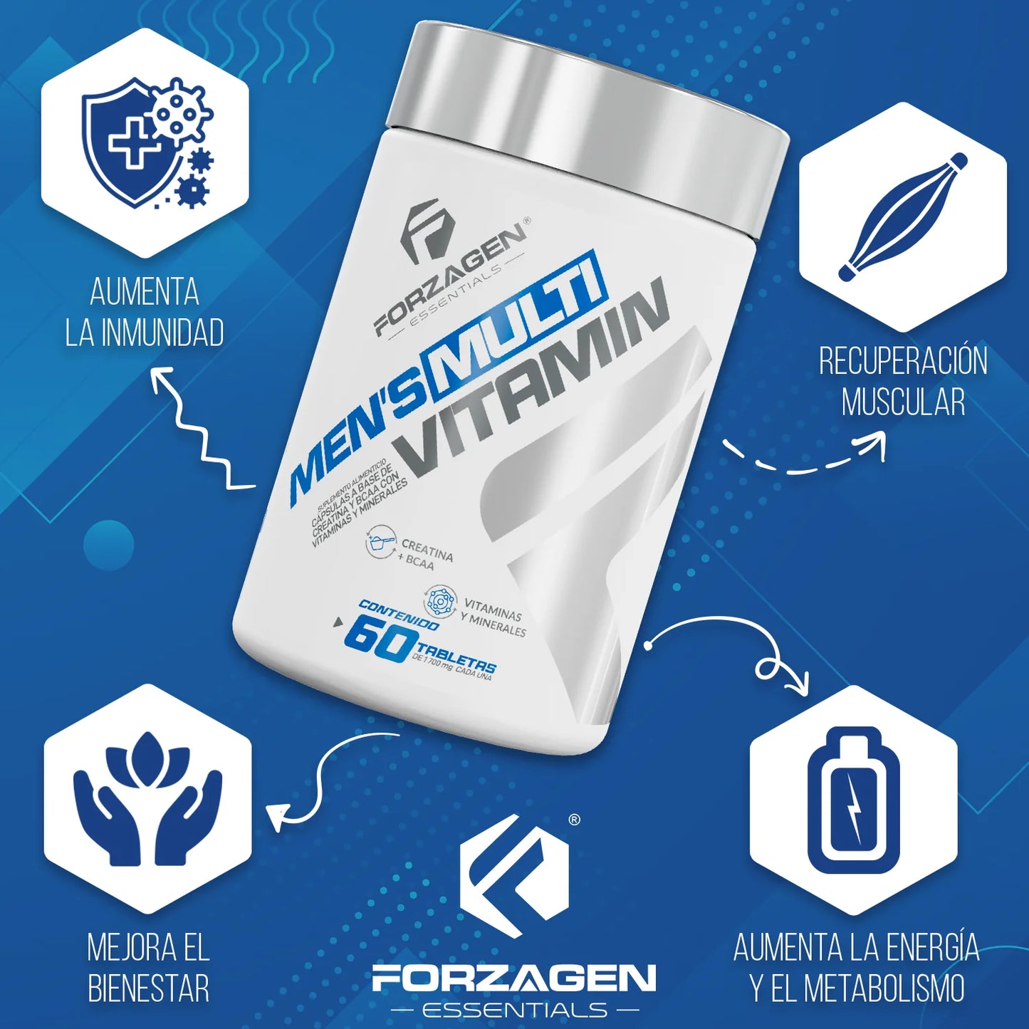 FORZAGEN | Multivitaminico Hombre - 60 caps