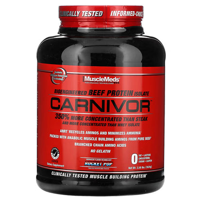 MUSCLEMEDS | Carnivor Beef Protein 4 lbs - Rocket Pop