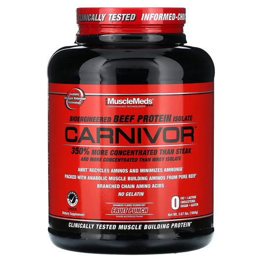 MUSCLEMEDS | Carnivor Beef Protein 4 lbs - Fruit Punch
