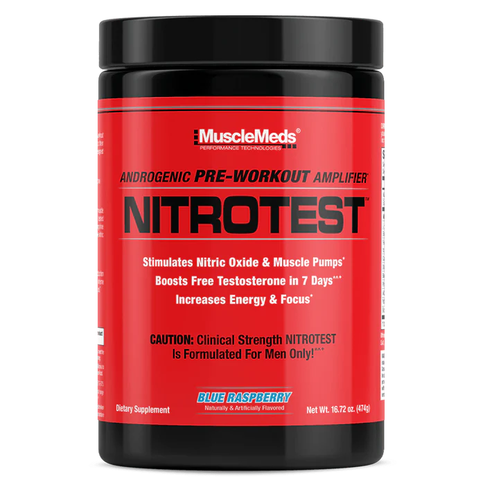 MUSCLEMEDS | Nitrotest 30 serv - Blue Raspberry