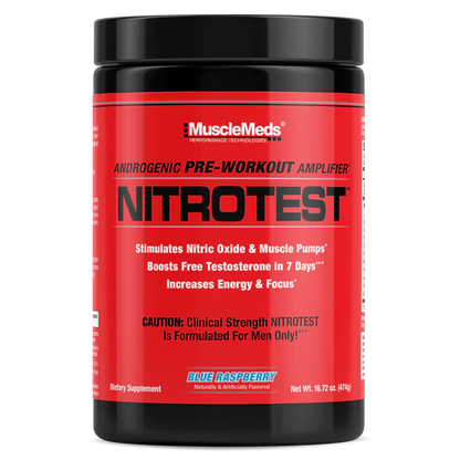 MUSCLEMEDS | Nitrotest 30 serv - Blue Raspberry