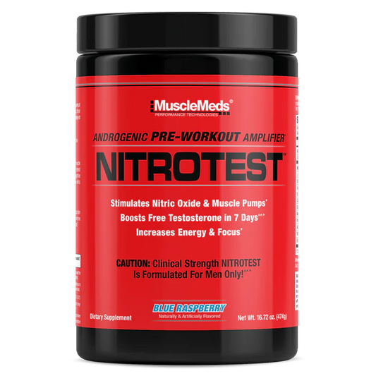 MUSCLEMEDS | Nitrotest 30 serv - Blue Raspberry