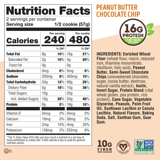 LENNY & LARRY´S | The Complete Cookies 12 pza - Peanut Butter Chocolate