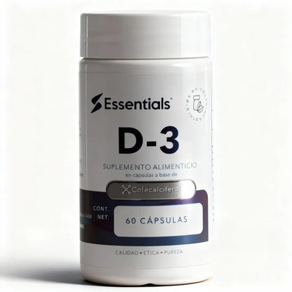 ESSENTIALS | Vitamina D3 - 60 caps